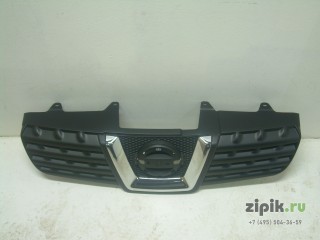 Решетка радиатора (дорест., черная матовая, с хром) QASHQAI 07-10 для Nissan 