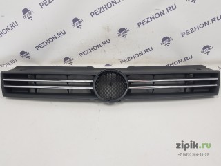 Решетка радиатора (черная, 2 хром полосы) седан POLO 5 10-15 для Polo Volkswagen Polo (Sedan) 2008-2020