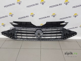 Решетка радиатора (2 хром полосы) седан POLO 6 20-22 для VW 